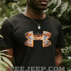 U.S. Air Force Flaming Clouds American Flag Military T Shirt