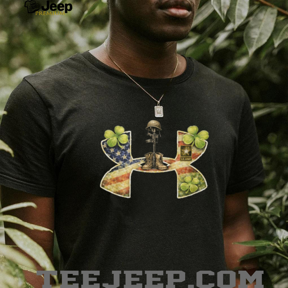 U.S. Army Fallen Soldier Memorial Shamrock Flag Shirt U.S. Army Fallen Soldier Memorial Shamrock Flag Shirt