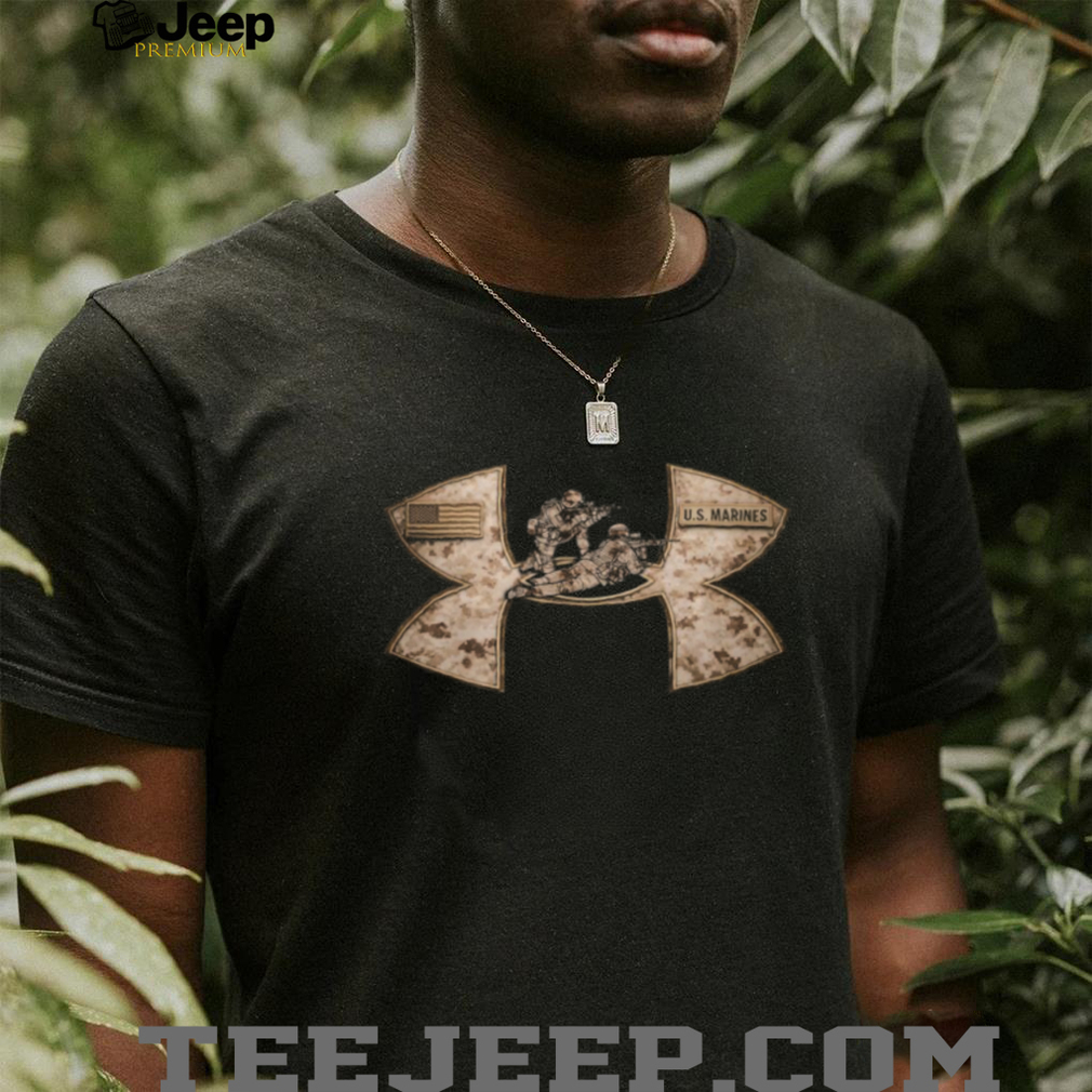 U.S. Marines Sniper Duo Desert Camo Tactical Graphic T Shirt U.S. Marines Sniper Duo Desert Camo Tactical Graphic T Shirt