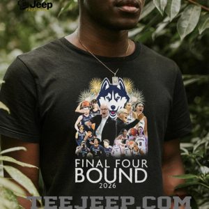 UConn Huskies Basketball 2026 Final Four Bound Team Collage T Shirt UConn Huskies Basketball 2026 Final Four Bound Team Collage T Shirt