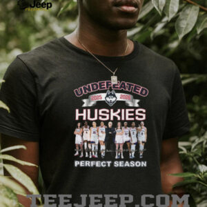 UConn Huskies Women's Basketball Undefeated 2025 2026 Perfect Season T Shirt