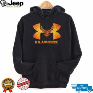 US Air Force Logo Mashup Lava Texture Military T Shirt