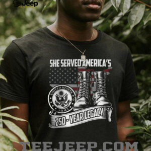 US Army 250 Year Legacy She Served America Veteran Sweatshirt