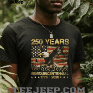 USA 250 Years Semiquincentennial 1776 2026 Eagle Flag T Shirt