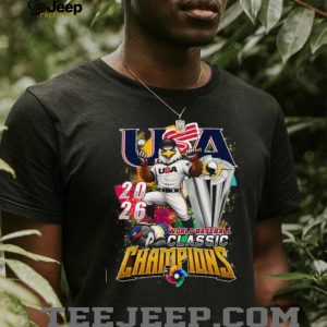 USA Baseball 2026 World Baseball Classic Champions Gold Mascot T Shirt