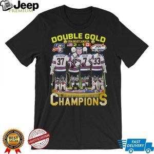 USA Beat Canada Double Gold 2026 Winter Olympics Hockey Champions T Shirt