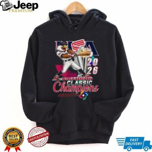 USA Eagle World Baseball Classic Champions 2026 Retro Graphics T Shirt