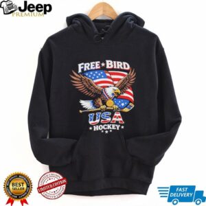 USA Hockey Free Bird American Eagle Patriotic Ice Hockey Graphic T Shirt USA Hockey Free Bird American Eagle Patriotic Ice Hockey Graphic T Shirt