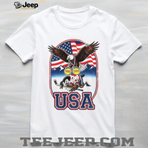 USA vs Canada Ice Hockey 1980 & 2026 Gold Medal Eagle Victory T Shirt