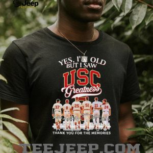 USC Trojans Greatness Baseball Legends “Thank You For The Memories” T shirt