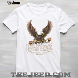 United States Hockey Eagle And The Eagle Will Fly T Shirt