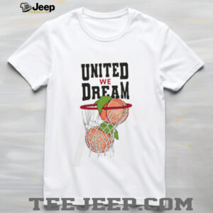 United We Dream Peach Basketball Hoop Graphic T Shirt