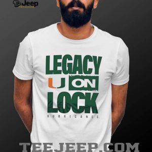 University of Miami Hurricanes “Legacy On Lock” Graphic T Shirt