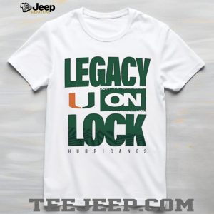 University of Miami Hurricanes “Legacy On Lock” Graphic T Shirt