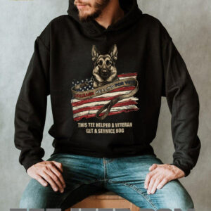 Unleash Healing For Vets Service Dog Support Patriotic Veteran T Shirt