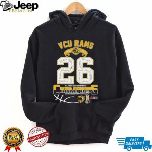 VCU Rams 2025 Atlantic 10 Conference Champions Signed Roster T shirt VCU Rams 2025 Atlantic 10 Conference Champions Signed Roster T shirt