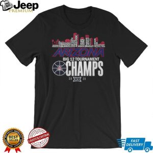 Arizona Wildcats Big 12 Tournament 2026 Champions Skyline T Shirt Arizona Wildcats Big 12 Tournament 2026 Champions Skyline T Shirt
