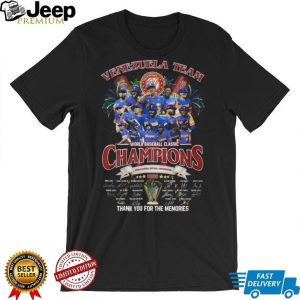 Venezuela Team 2026 World Baseball Classic Champions Thank You For The Memories T Shirt