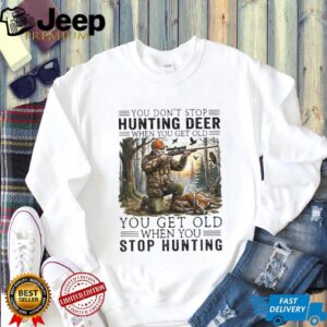 Veteran Deer Hunter Rifle Graphic T shirt Never Stop Hunting Gift