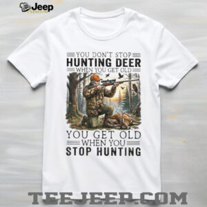 Veteran Deer Hunter Rifle Graphic T shirt Never Stop Hunting Gift