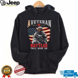 Veteran Of Battles You'll Never See Gas Mask Soldier Graphic T Shirt