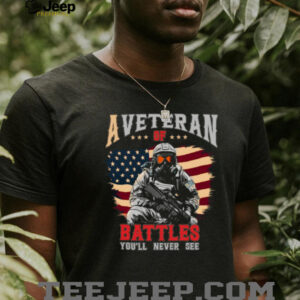 Veteran Of Battles You'll Never See Gas Mask Soldier Graphic T Shirt