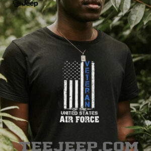 Veteran Of The United States Air Force Distressed Flag T Shirt