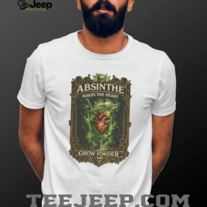 Vintage Absinthe “Makes The Heart Grow Fonder” Gothic Graphic T Shirt Vintage Absinthe “Makes The Heart Grow Fonder” Gothic Graphic T Shirt