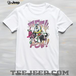 Vintage Batman and Robin BIFF POW Comic Action White T Shirt