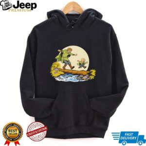 Vintage Cartoon Characters Crossing Log River Adventure T Shirt Vintage Cartoon Characters Crossing Log River Adventure T Shirt