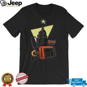 Vintage Z100 New York Radio Station Empire State Building T Shirt