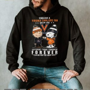 Virginia Cavaliers Peanuts Forever Fan Yesterday Today Tomorrow Forever T Shirt