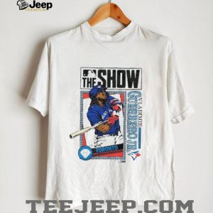 Vladimir Guerrero Jr. Toronto Blue Jays MLB The Show 24 Diamond Tribute T Shirt Vladimir Guerrero Jr. Toronto Blue Jays MLB The Show 24 Diamond Tribute T Shirt