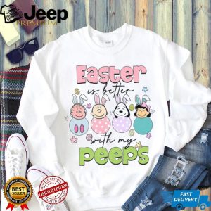 Easter Is Better With My Peeps Peanuts Characters Easter Egg T shirt Easter Is Better With My Peeps Peanuts Characters Easter Egg T shirt