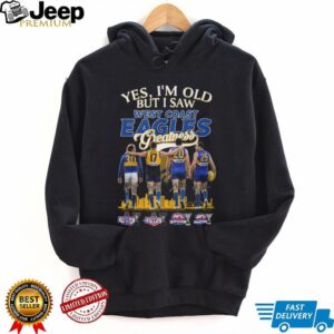 West Coast Eagles Greatness Signature Players AFL Championship History T Shirt