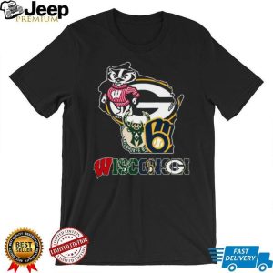 Wisconsin Sports Fan Badger Packers Bucks Brewers T Shirt Wisconsin Sports Fan Badger Packers Bucks Brewers T Shirt