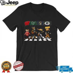 Wisconsin Sports Mascots Abbey Road Badgers Bucks Brewers Packers T Shirt Wisconsin Sports Mascots Abbey Road Badgers Bucks Brewers Packers T Shirt