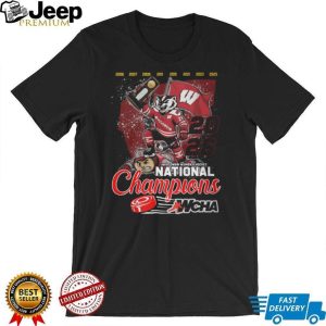 Wisconsin Women’s Hockey 2026 National Champions WCHA Trophy T Shirt Wisconsin Women’s Hockey 2026 National Champions WCHA Trophy T Shirt