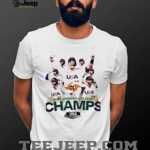 World Baseball Classic Champs Team USA Celebration Graphic T Shirt World Baseball Classic Champs Team USA Celebration Graphic T Shirt