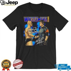 WrestleMania X Seven Stone Cold Steve Austin vs Vince McMahon Autograph Graphic T Shirt WrestleMania X Seven Stone Cold Steve Austin vs Vince McMahon Autograph Graphic T Shirt