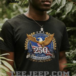 America 250 Years Anniversary Eagle & Flag Patriotic Men's T Shirt