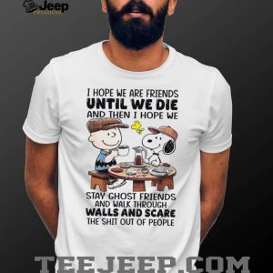 Charlie Brown and Snoopy Best Friends T Shirt Ghost Friends Scaring People
