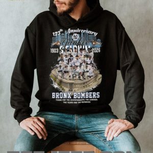 Yankee Stadium 123rd Anniversary 1903 2026 Bronx Bombers Legends T Shirt