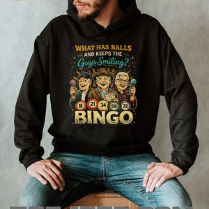 What Has Balls And Keeps Guys Smiling Bingo T Shirt for Men