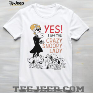 “Yes I Am The Crazy Snoopy Lady” Women's Graphic T Shirt