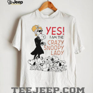 “Yes I Am The Crazy Snoopy Lady” Women's Graphic T Shirt