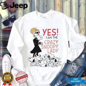 “Yes I Am The Crazy Snoopy Lady” Women's Graphic T Shirt