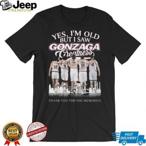 Yes I'm Old But I Saw Gonzaga Greatness Basketball Legends Signatures T Shirt
