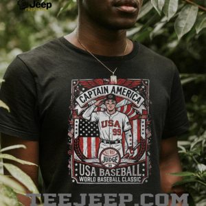 Aaron Judge Captain America USA Baseball World Baseball Classic T Shirt