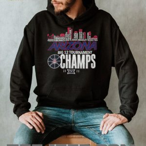 Arizona Wildcats Big 12 Tournament 2026 Champions Skyline T Shirt